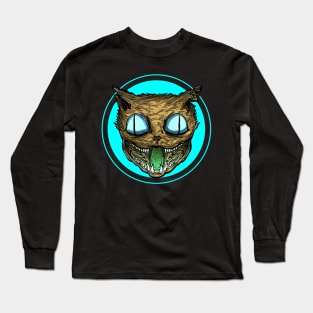 Cursed Cat (cyan) Long Sleeve T-Shirt